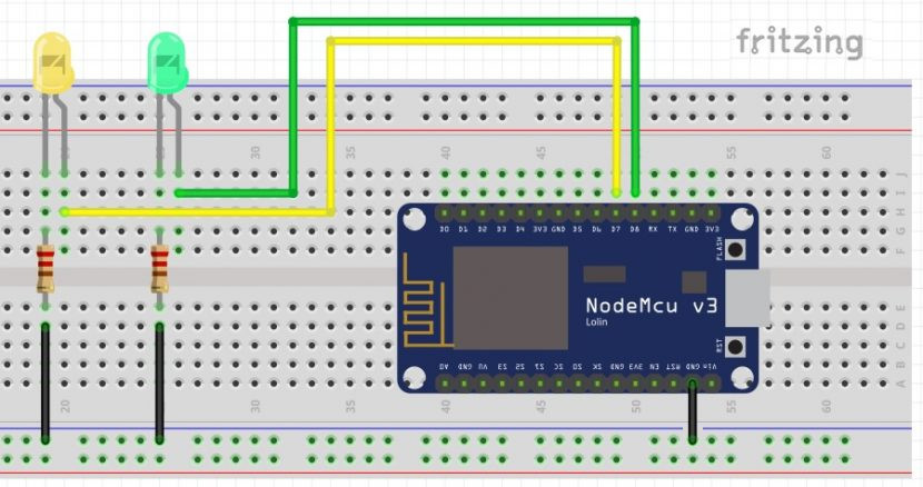 Nr. 02 - Der Wechselblinker (NodeMCU) - Funduino - Kits und Anleitungen für  Arduino