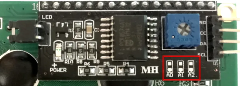 HEX-Code-Brücke auf I2C LCD