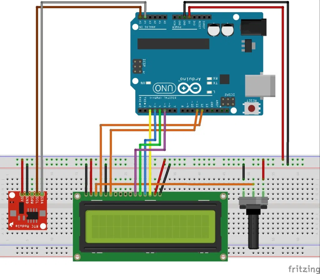 RTC Modul am UNO R3 Mikrocontroller